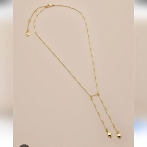 Gold Tone Necklace Lucky Brand Y Chain